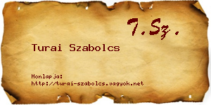 Turai Szabolcs névjegykártya